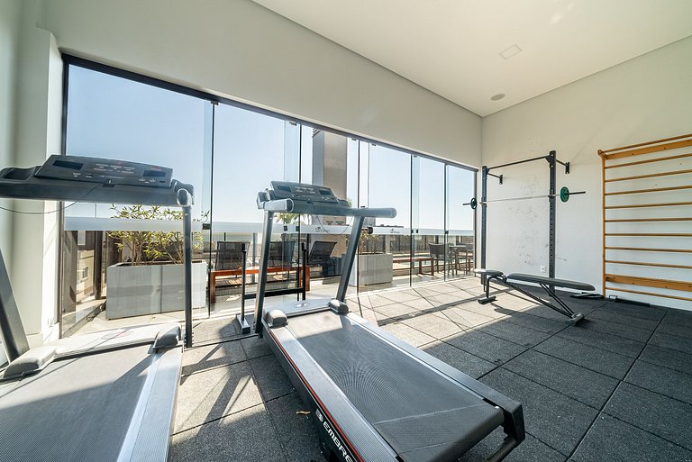 Apartamento com vista pro mar em Bombas