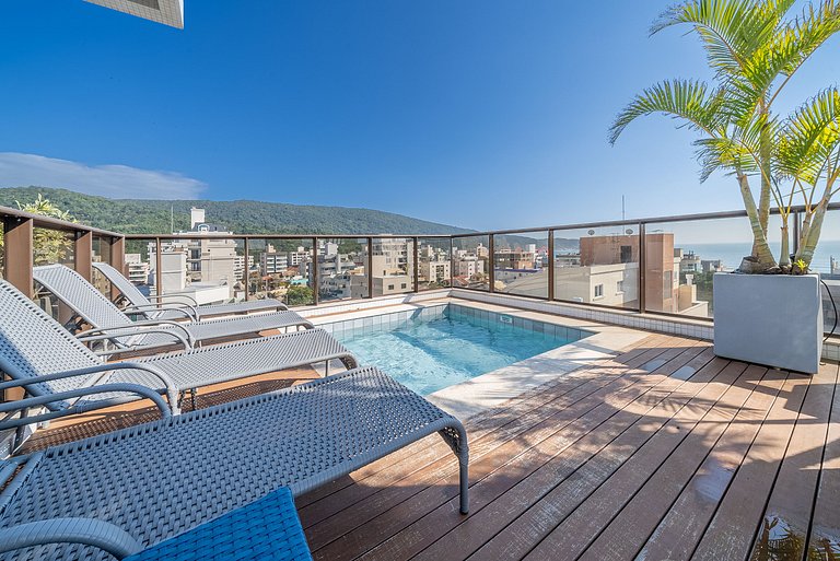 Apartamento com vista pro mar em Bombas