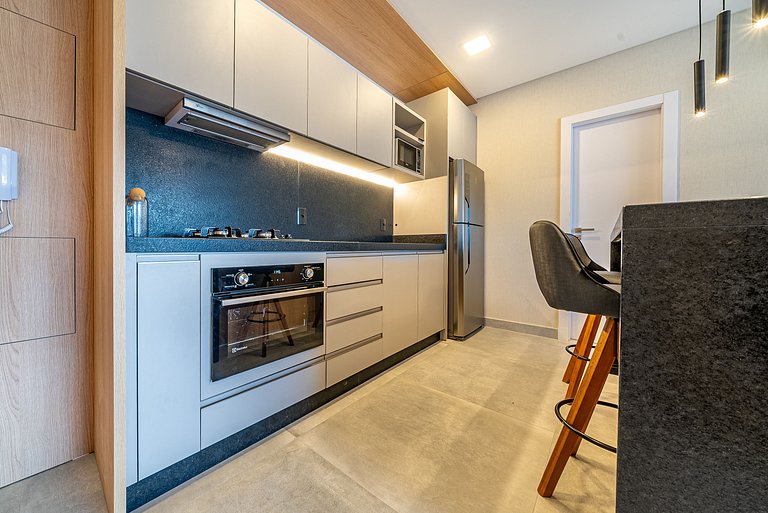 Duplex beira mar em Bombas com vista