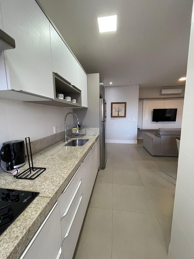 Apartamento com vista pro mar em Bombas