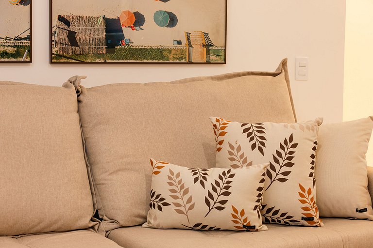 Apartamento novo para família 2 suítes Bombas