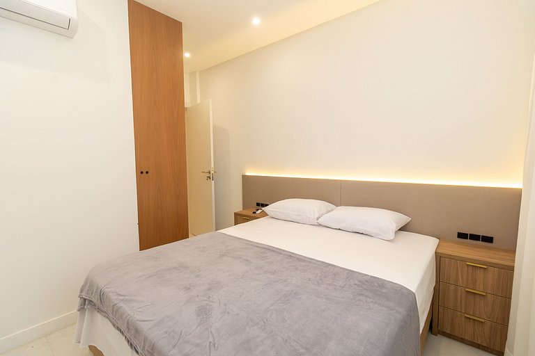 Apartamento novo para família 2 suítes Bombas