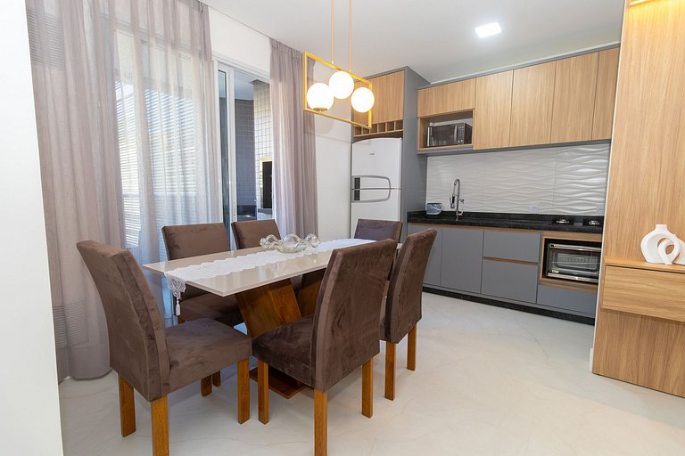 Apartamento novo para família 2 suítes Bombas