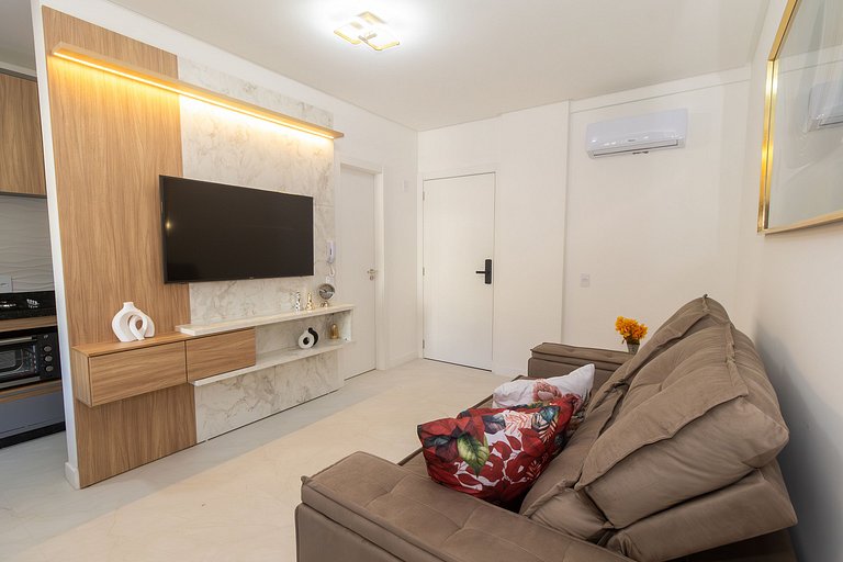 Apartamento novo para família 2 suítes Bombas