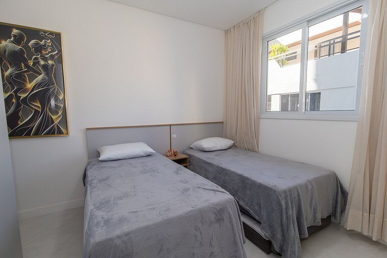 Apartamento novo para família 2 suítes Bombas